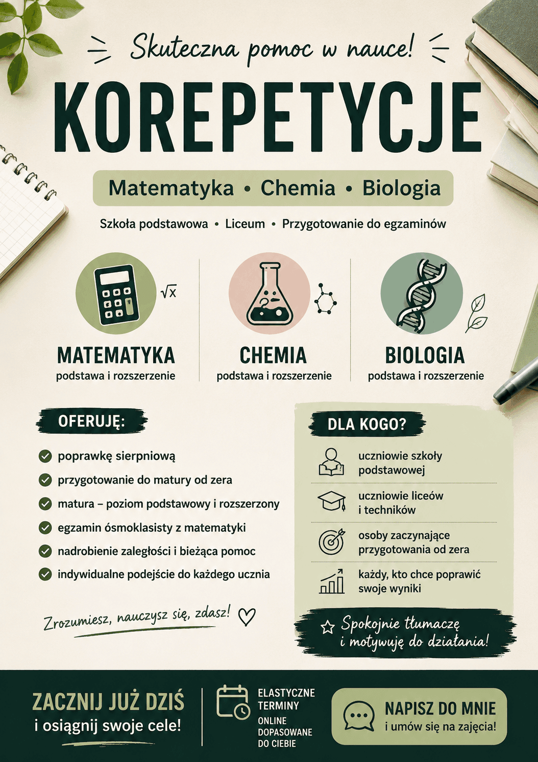 Chemia z egzaminatorką maturalną- podstawa i rozszerzenie — Korepetycje z chemii online