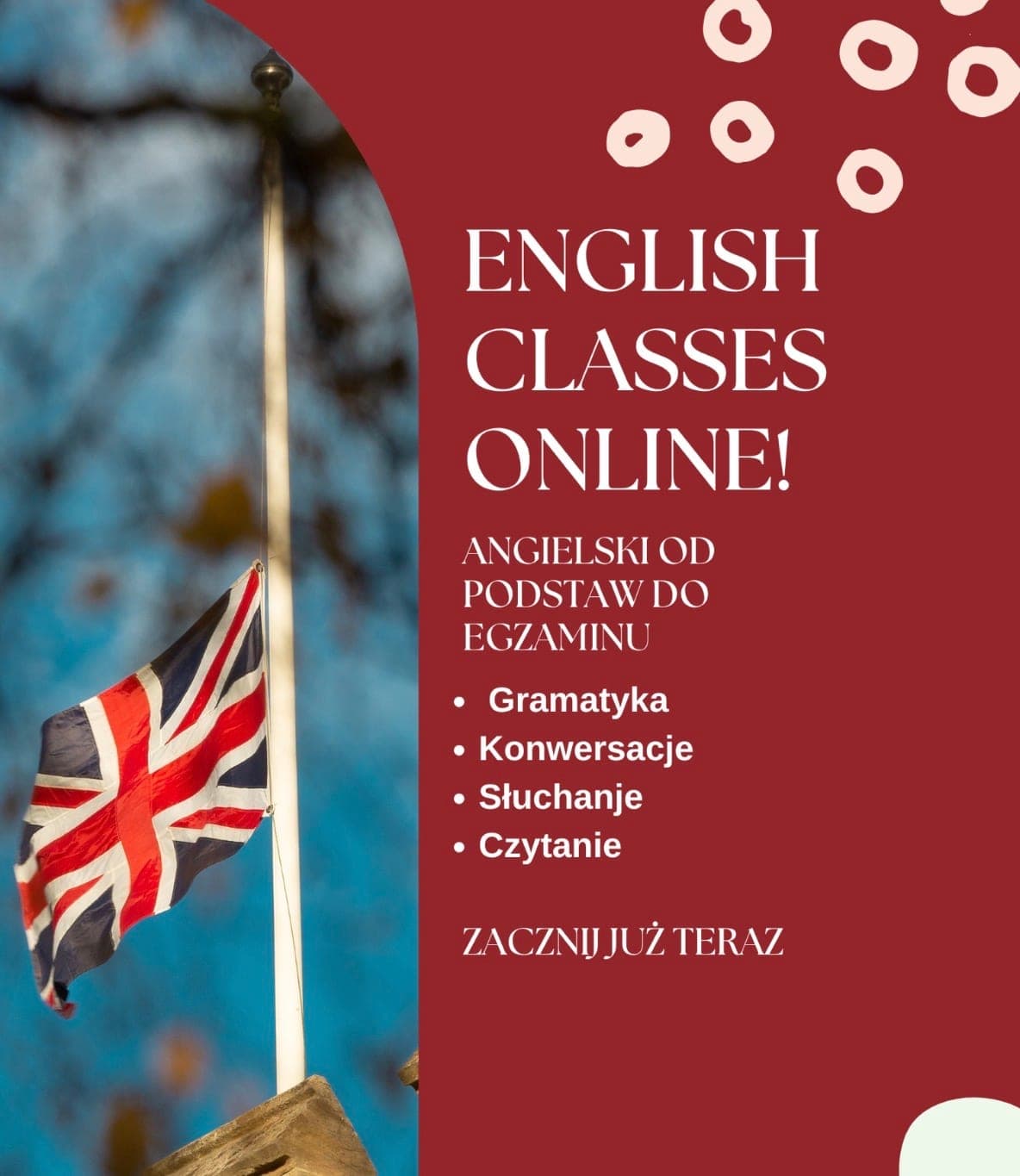 Angielski - od podstaw i do egzaminu — Korepetycje z języka angielskiego online